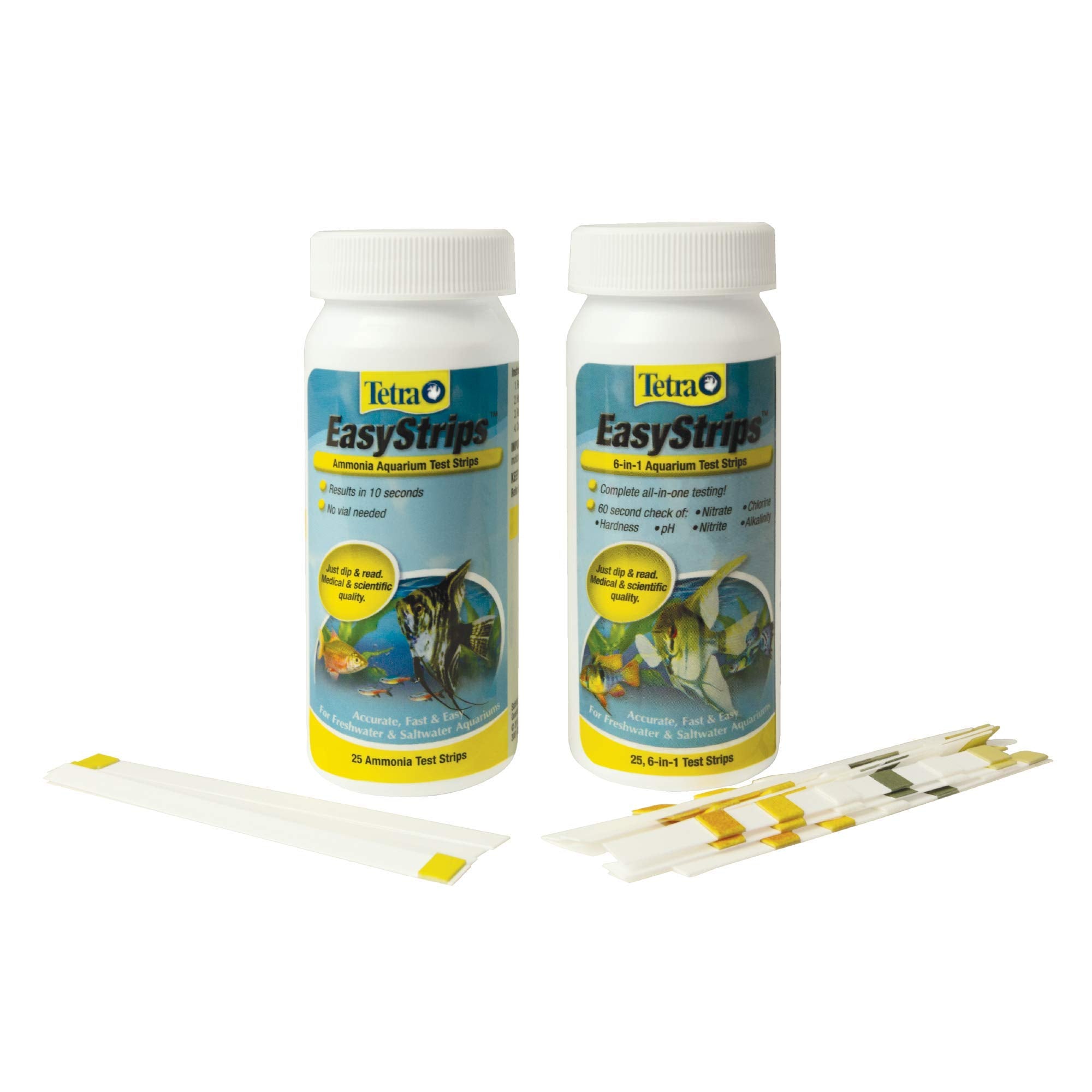 Tetra EasyStrips mide nitratos y nitritos para mantener condiciones estables.