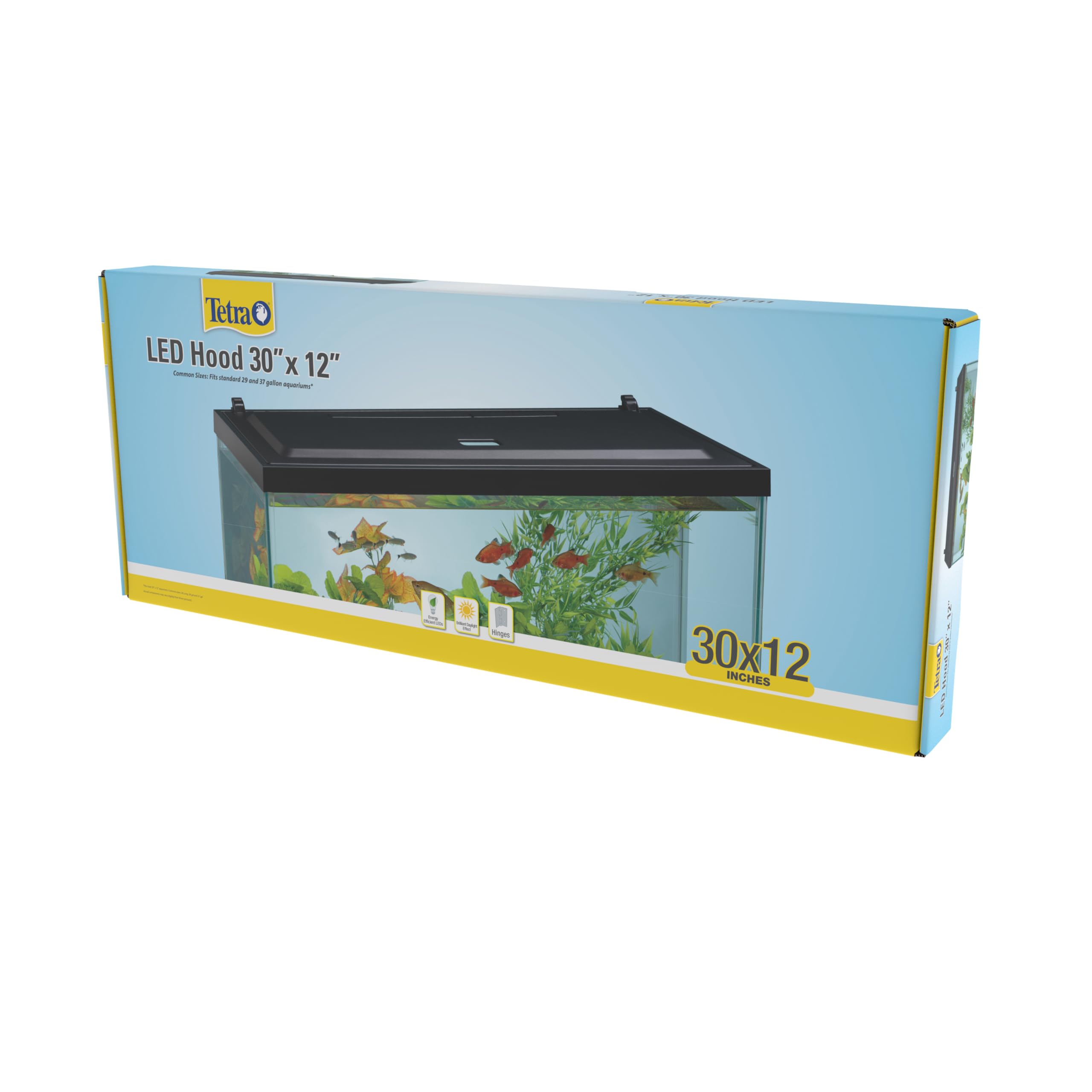 Tetra LED Hood recortes traseros para filtros compatibles