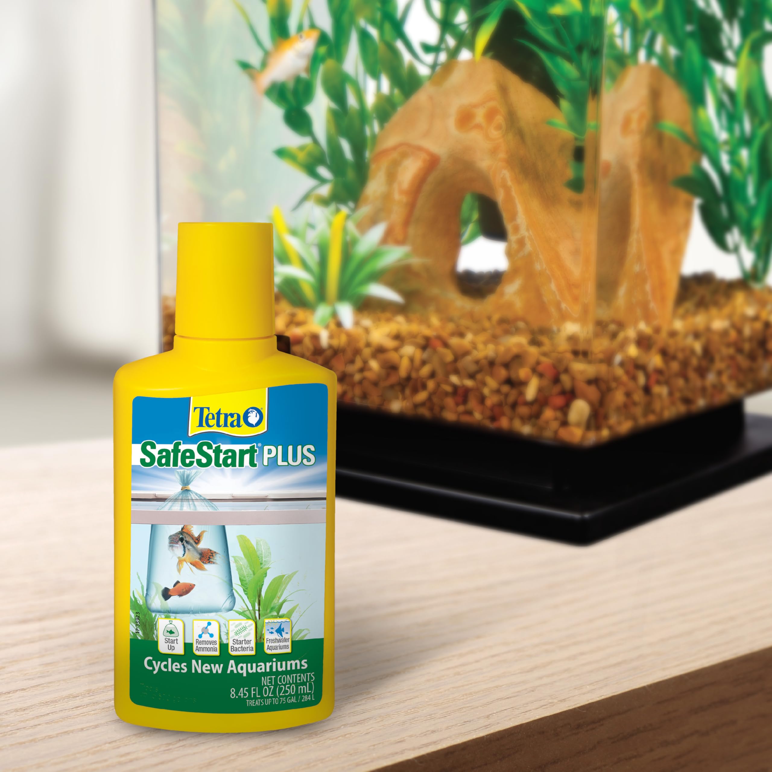 Tetra SafeStart Plus aplicacion-despues-cambio-agua ayuda a estabilizar condiciones tras cambios.