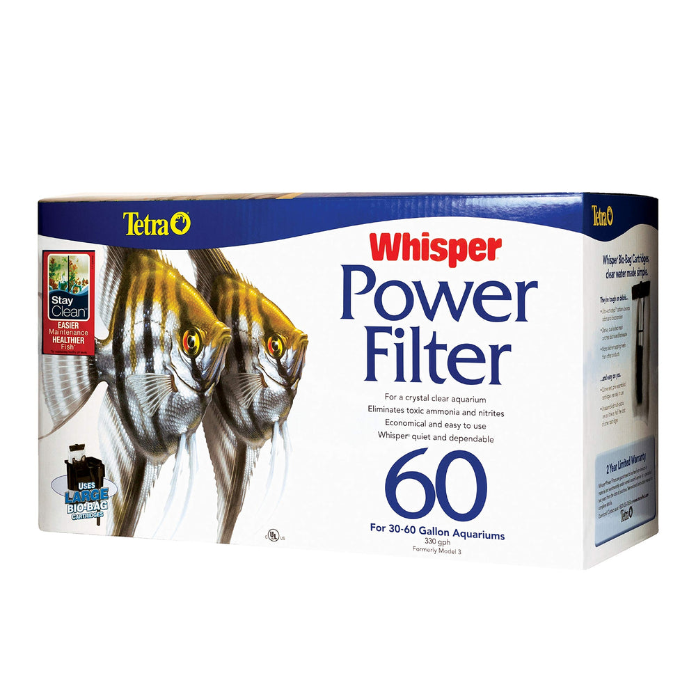 Sistema de 3 etapas de filtración de Tetra Whisper para agua más limpia.
