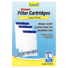 Cartucho filtrante Tetra Whisper Grande facilita cambio rápido y sencillo.