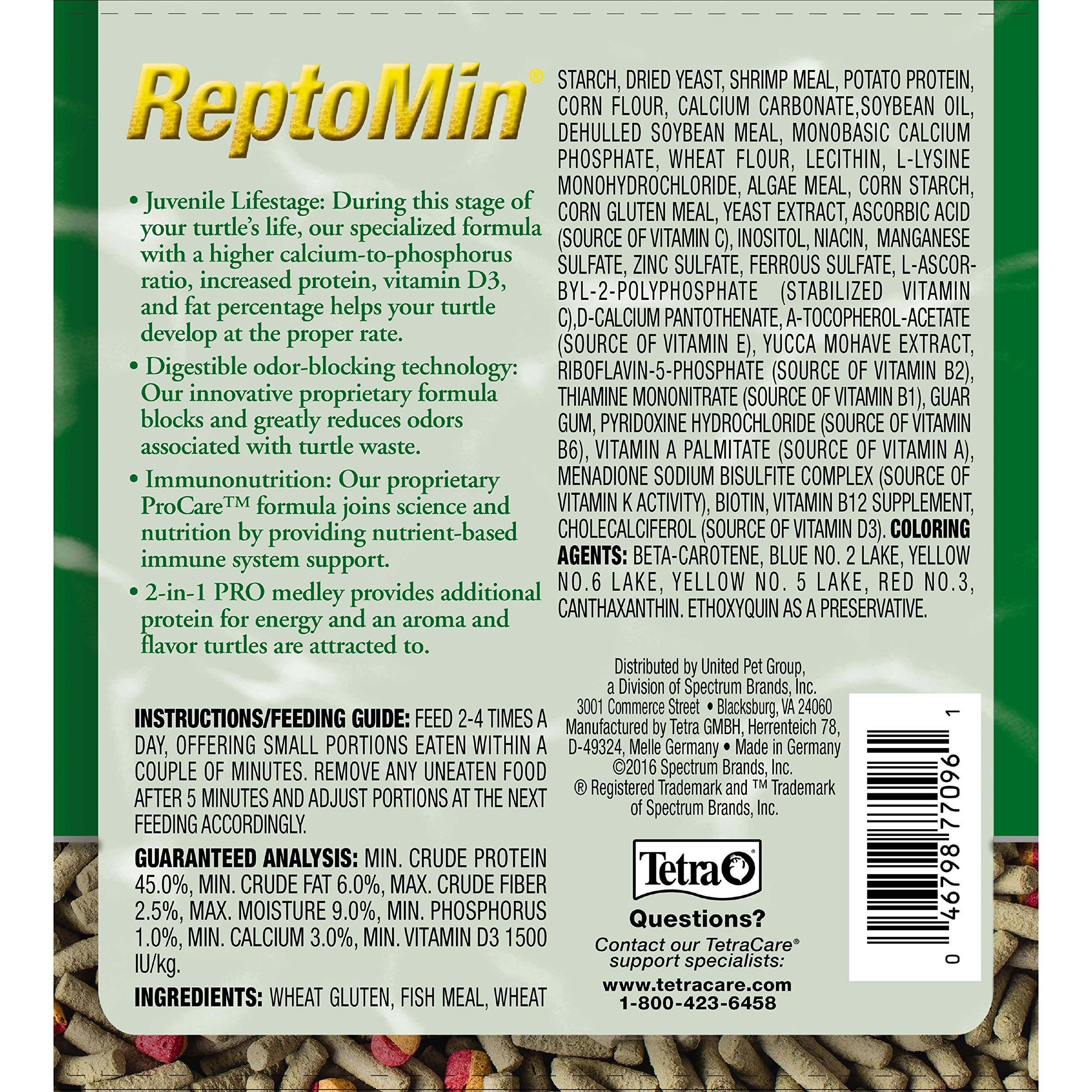 TetraFauna Pro ReptoMin Pro: calcio y proteína para tortugas.