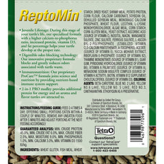 TetraFauna Pro ReptoMin Pro: calcio y proteína para tortugas.