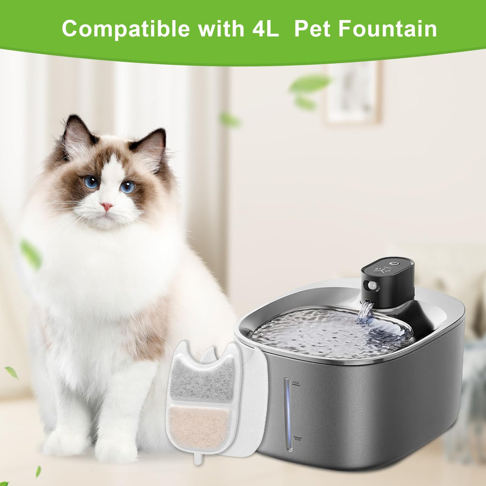 Tettie: esponjas prefiltradas para fuente de gatos, mejora la higiene.