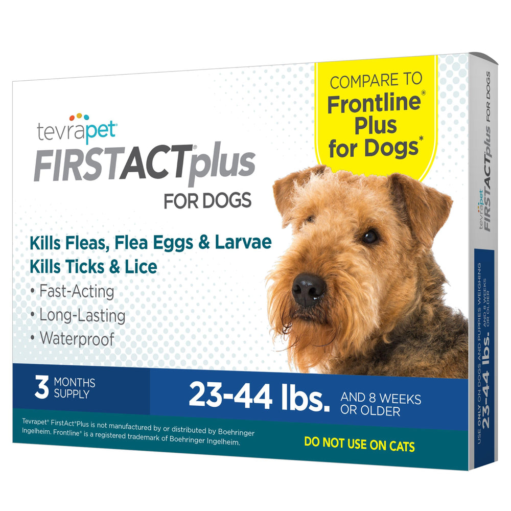 TevraPet FirstAct Plus: aplicador en nuca para uso cómodo en perros.