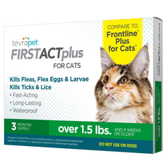 TevraPet FirstAct Plus, aplicador listo para aplicar en la piel del gato.