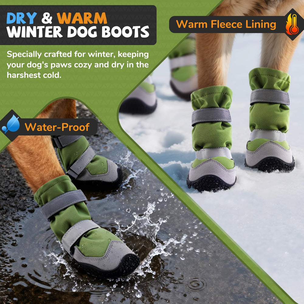 Mantiene las patas secas y calientes durante caminatas nevadas con TEWIWAP.