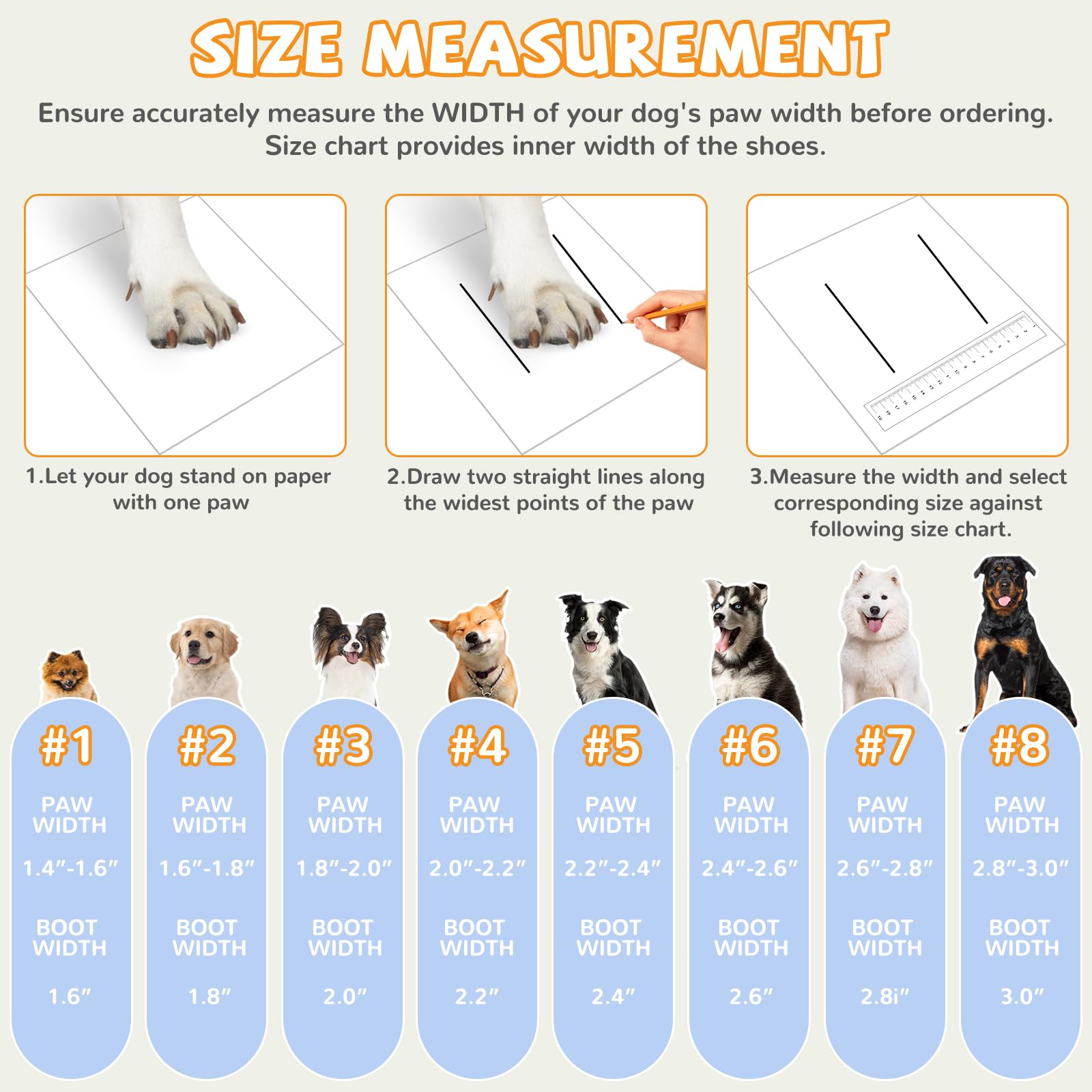 TEWIWAP botas de perro con ajuste doble y correas, fácil de colocar.