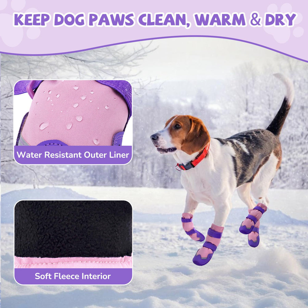 TEWIWAP botas para perro grande, impermeable para nieve y lluvia.