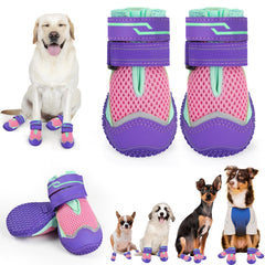 TEWIWAP botas para perro grandes con protección contra nieve e hielo en las patas