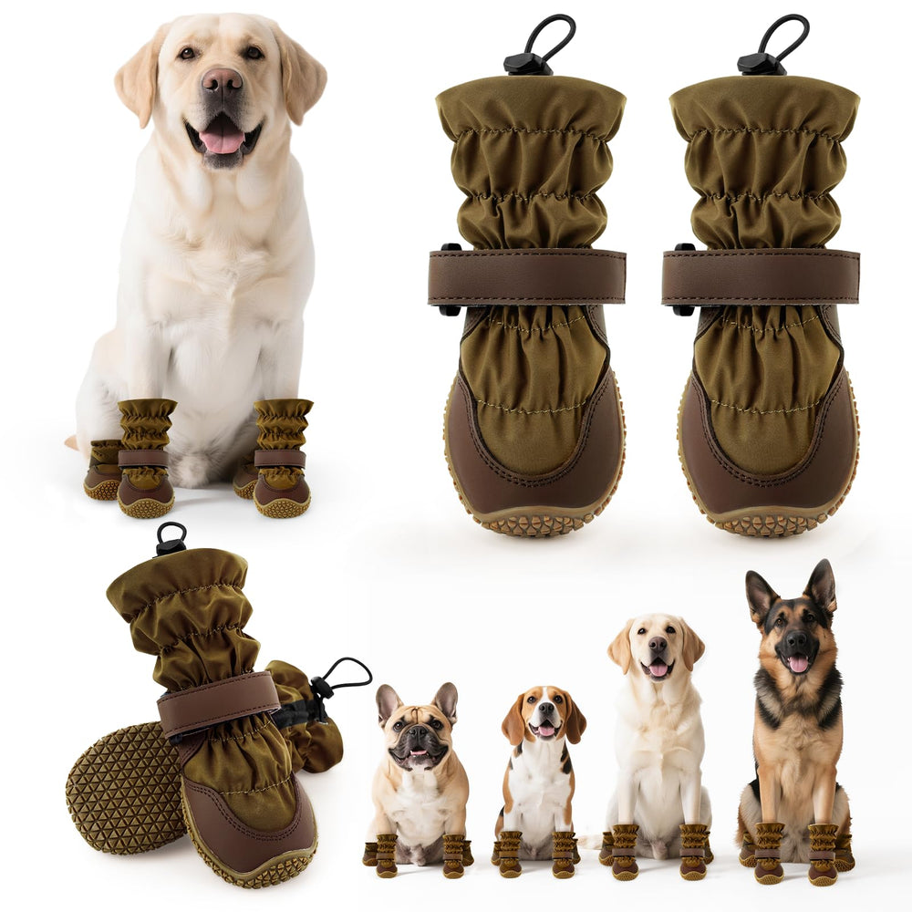 TEWIWAP botas para perro invierno, frente, protección de patas en paseos nevados