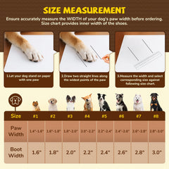 TEWIWAP botas para perro invierno, lateral, ajuste seguro para correr