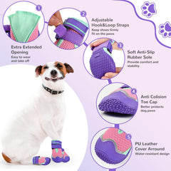 TEWIWAP botas para perro con tracción en superficies duras para mejor agarre