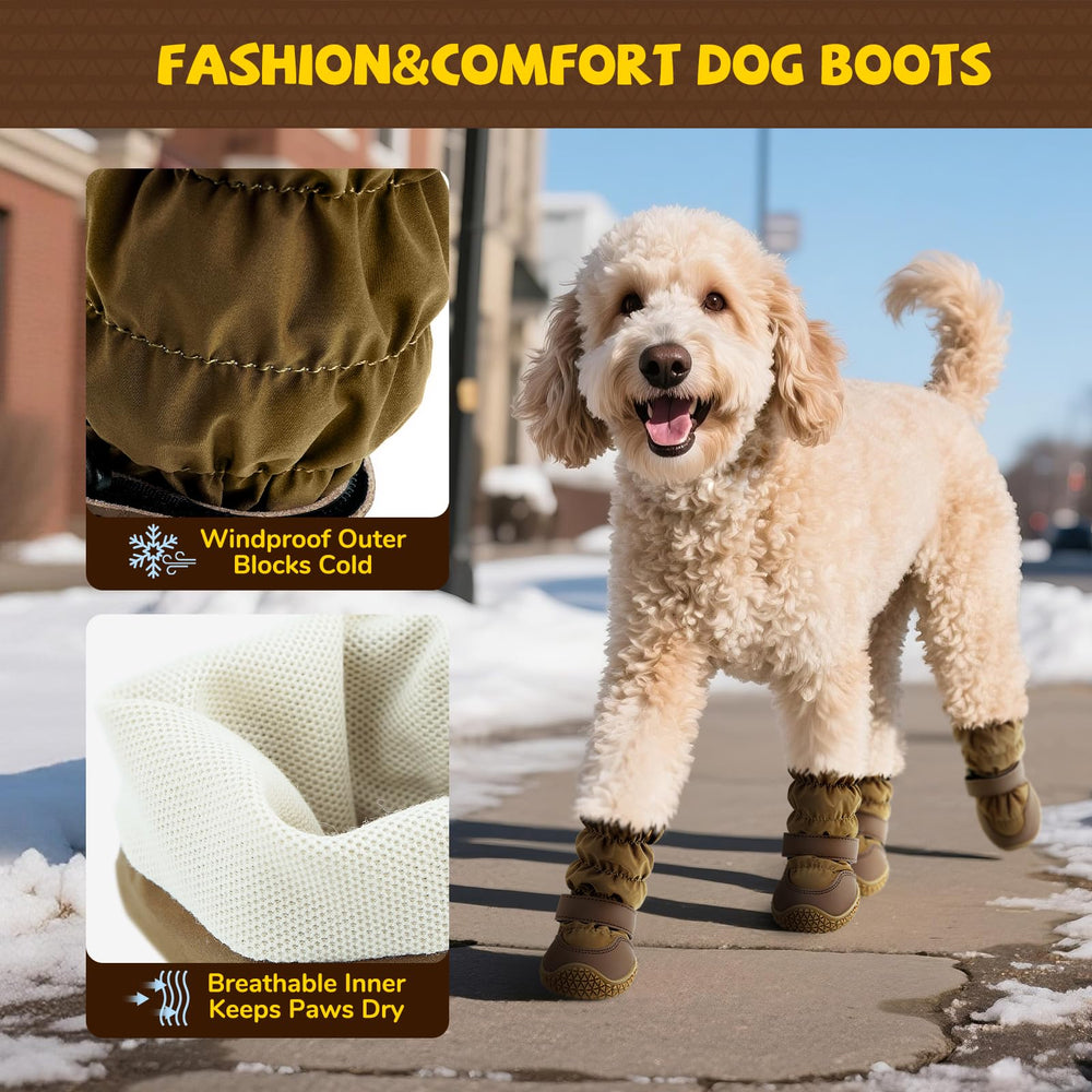 TEWIWAP botas invierno patitas-protectoras adecuadas para caminatas urbanas y senderismo