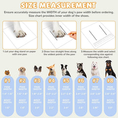 TEWIWAP botas para perros con velcro para un ajuste rápido y cómodo