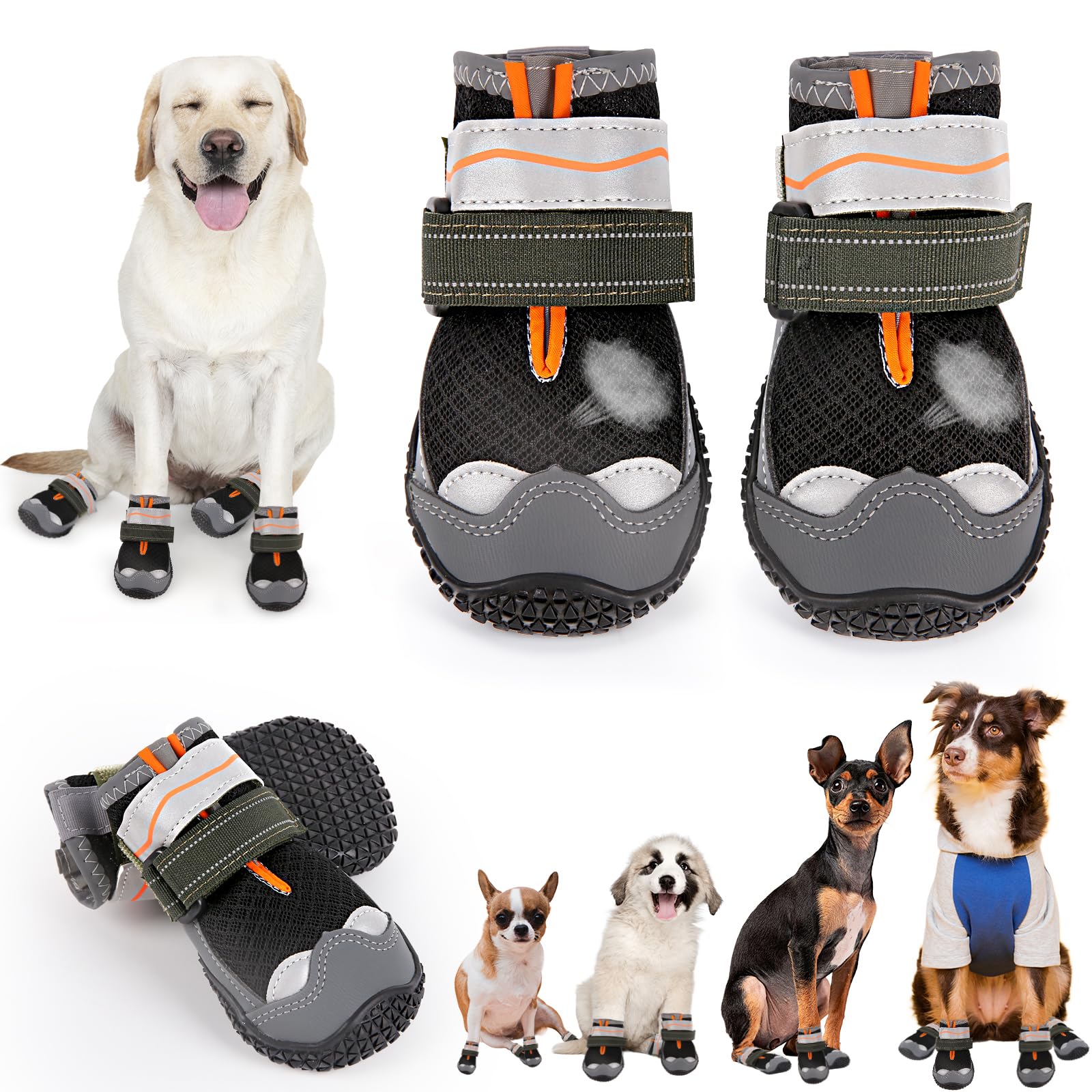 TEWIWAP zapato anti-deslizante para perro, ideal en invierno para mayor tracción