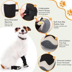 Zapatos TEWIWAP para perros: mayor altura para protección de patas largas.