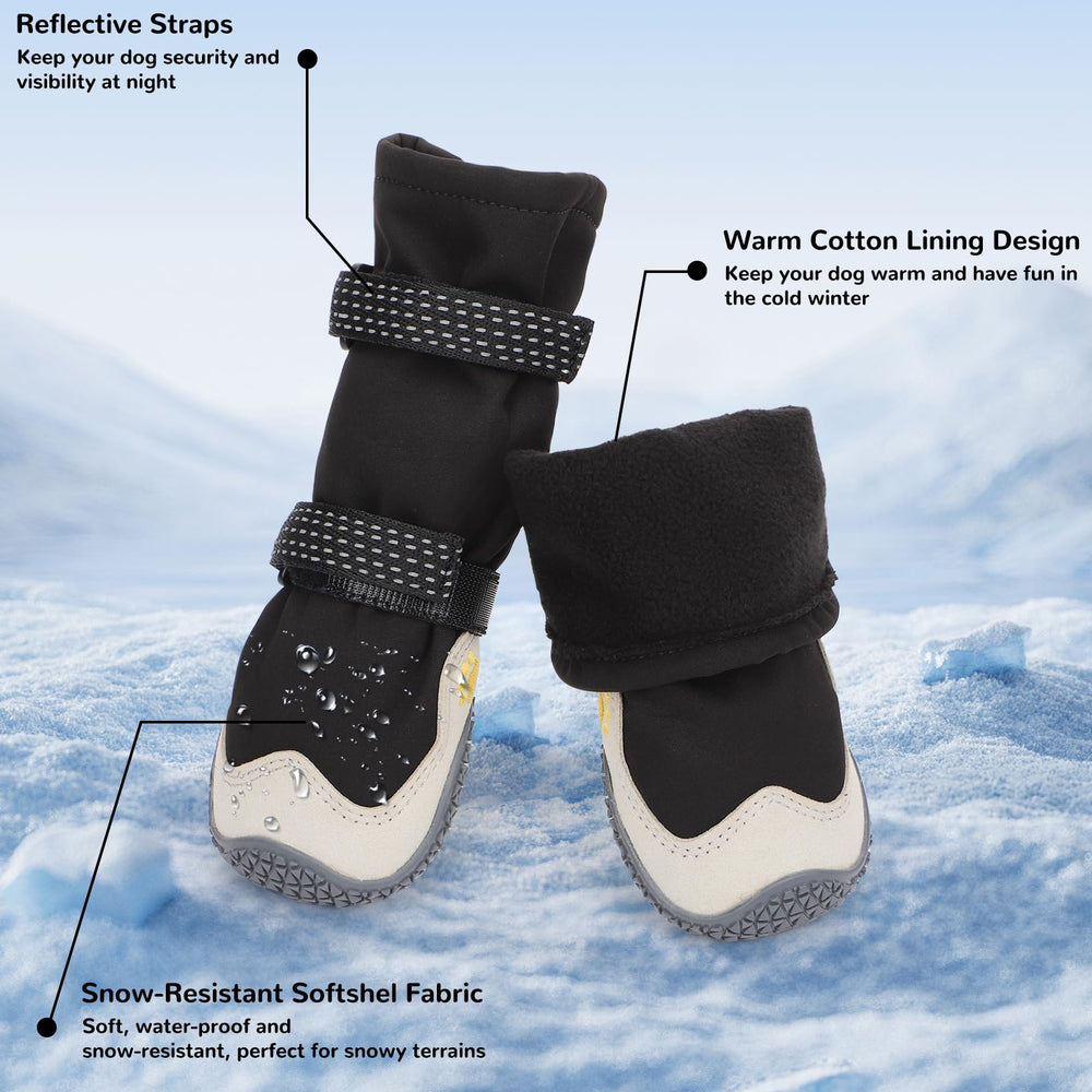 Zapatos TEWIWAP para perros: correas reflectantes para visibilidad nocturna.