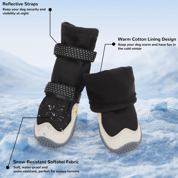 Zapatos TEWIWAP para perros: correas reflectantes para visibilidad nocturna.