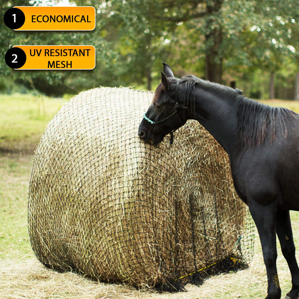 Texas Haynet reduce el desperdicio de heno en cada carga.