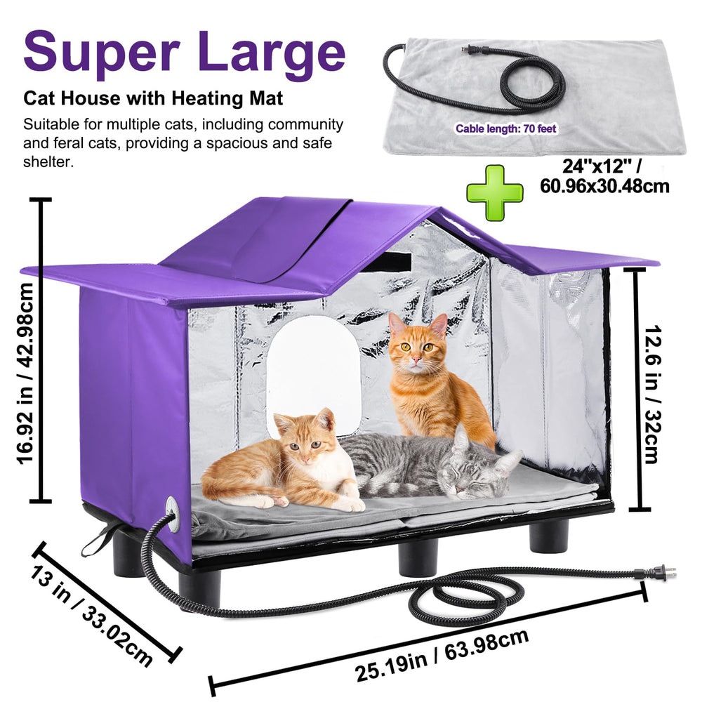 Texsens Casa Gato Techo-ventana: observación y protección contra el clima