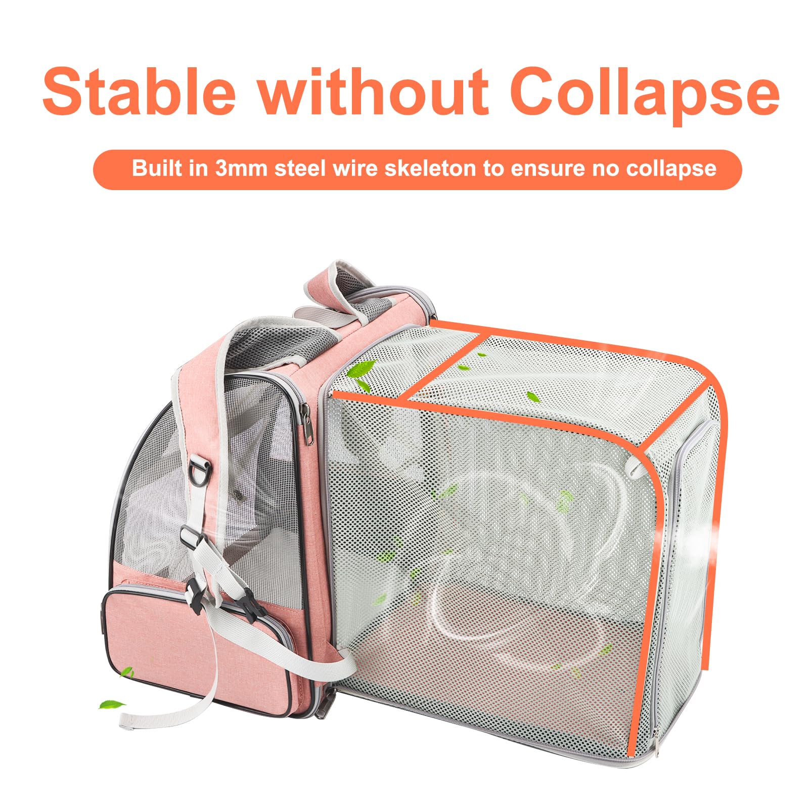 Texsens transporte para mascotas con base acolchada para comodidad.