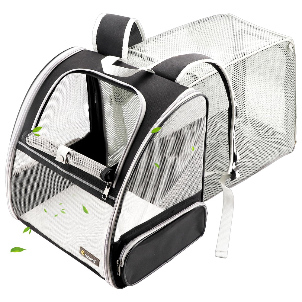 Texsens Mochila Gato Extensible Espacio: expansión para mayor comodidad durante paseos