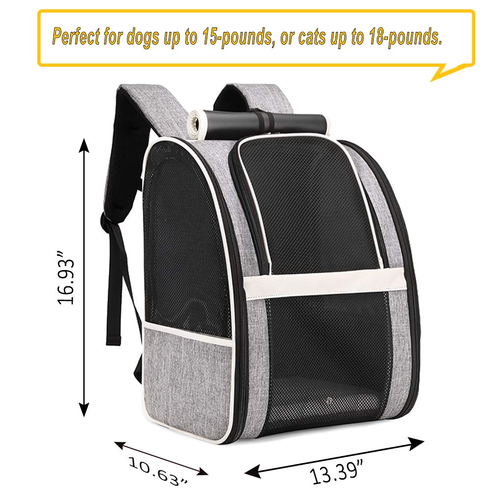 Texsens mochila con malla PVC para ventilación óptima y visibilidad suave.