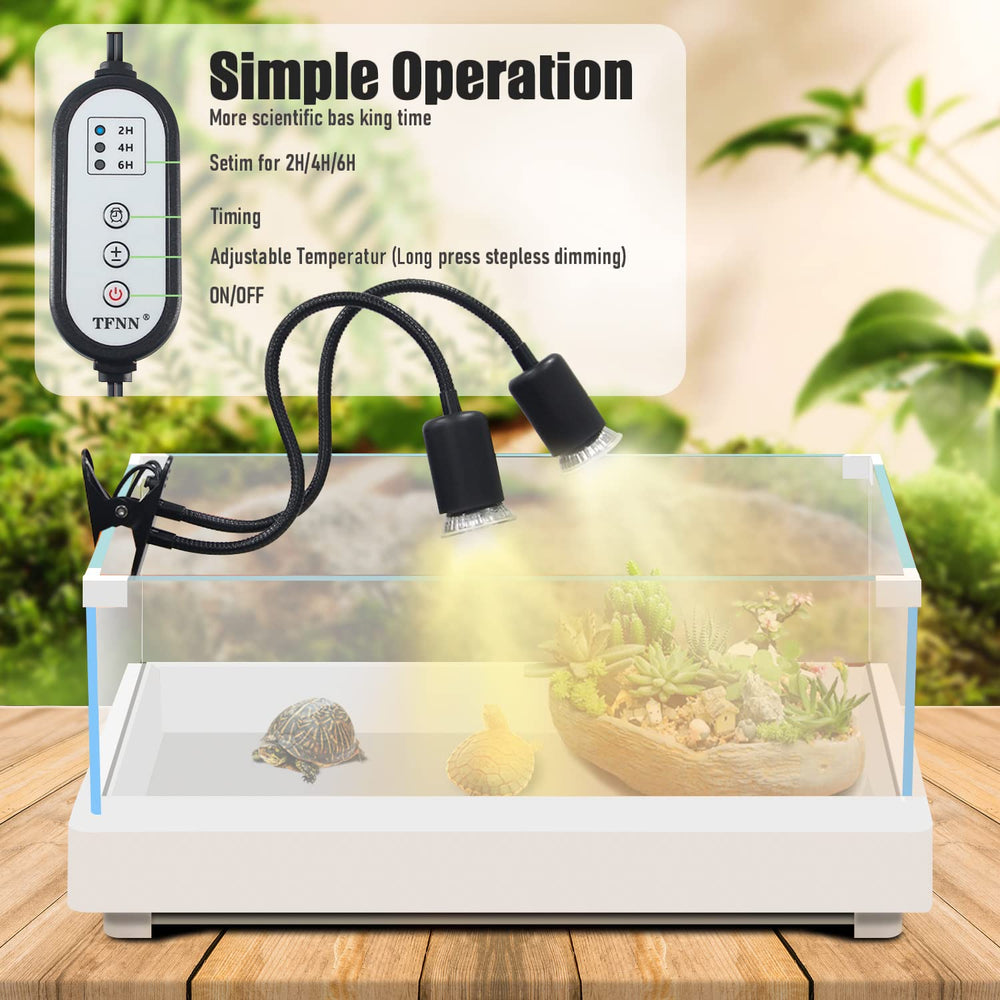 TFNN lámpara de calor para reptiles con clip firme y ajuste 360 grados