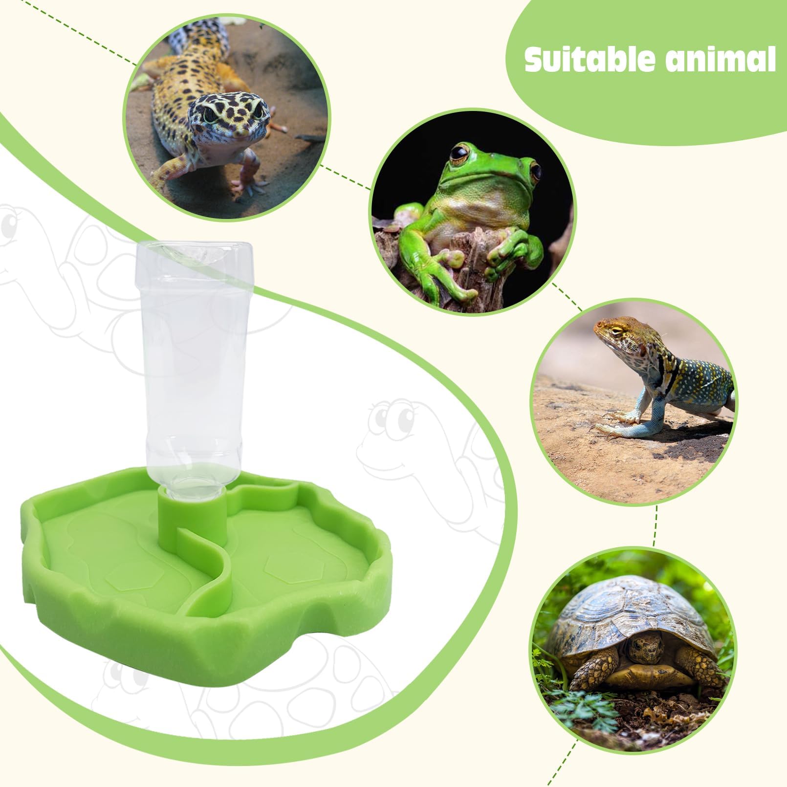 Tfwadmx 9onzas 2en1 cuencos accesibles para comida y agua