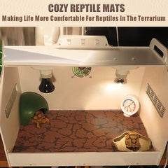 Tapete de arena para tortugas, cómodo para caminar y fácil de limpiar.