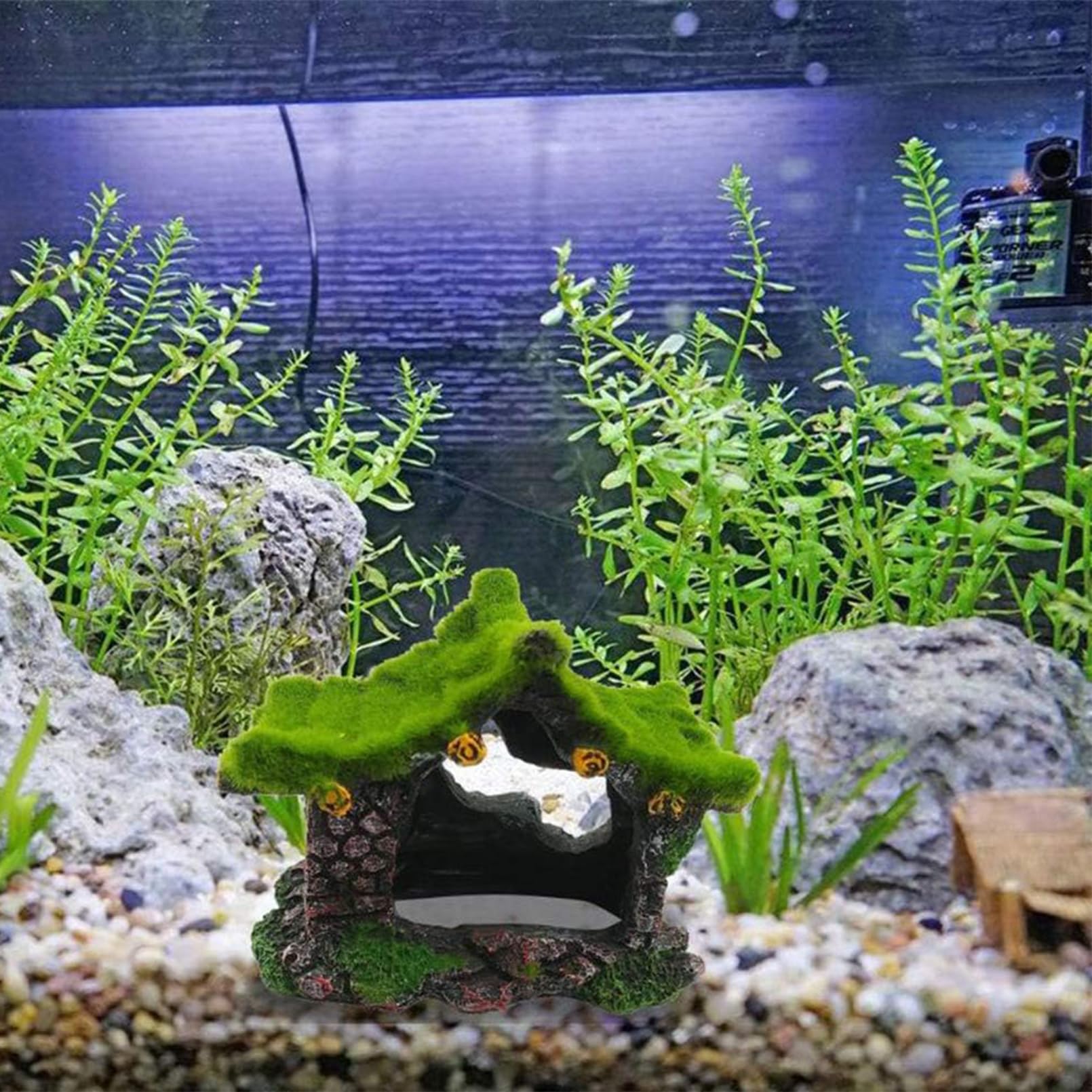 Tfwadmx hábitat en resina para tanque pequeño.