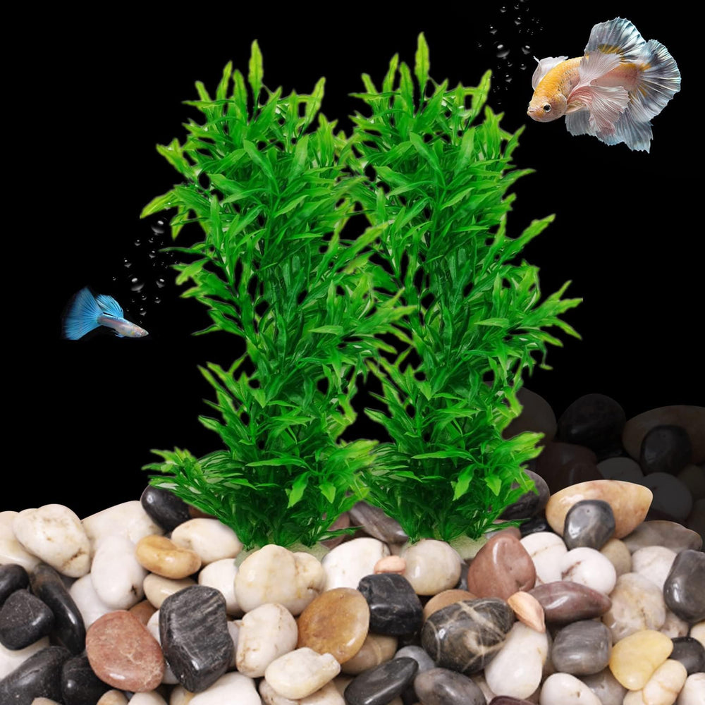 Planta decorativa tfwadmx para acuario, aporta realismo y refugio para peces.