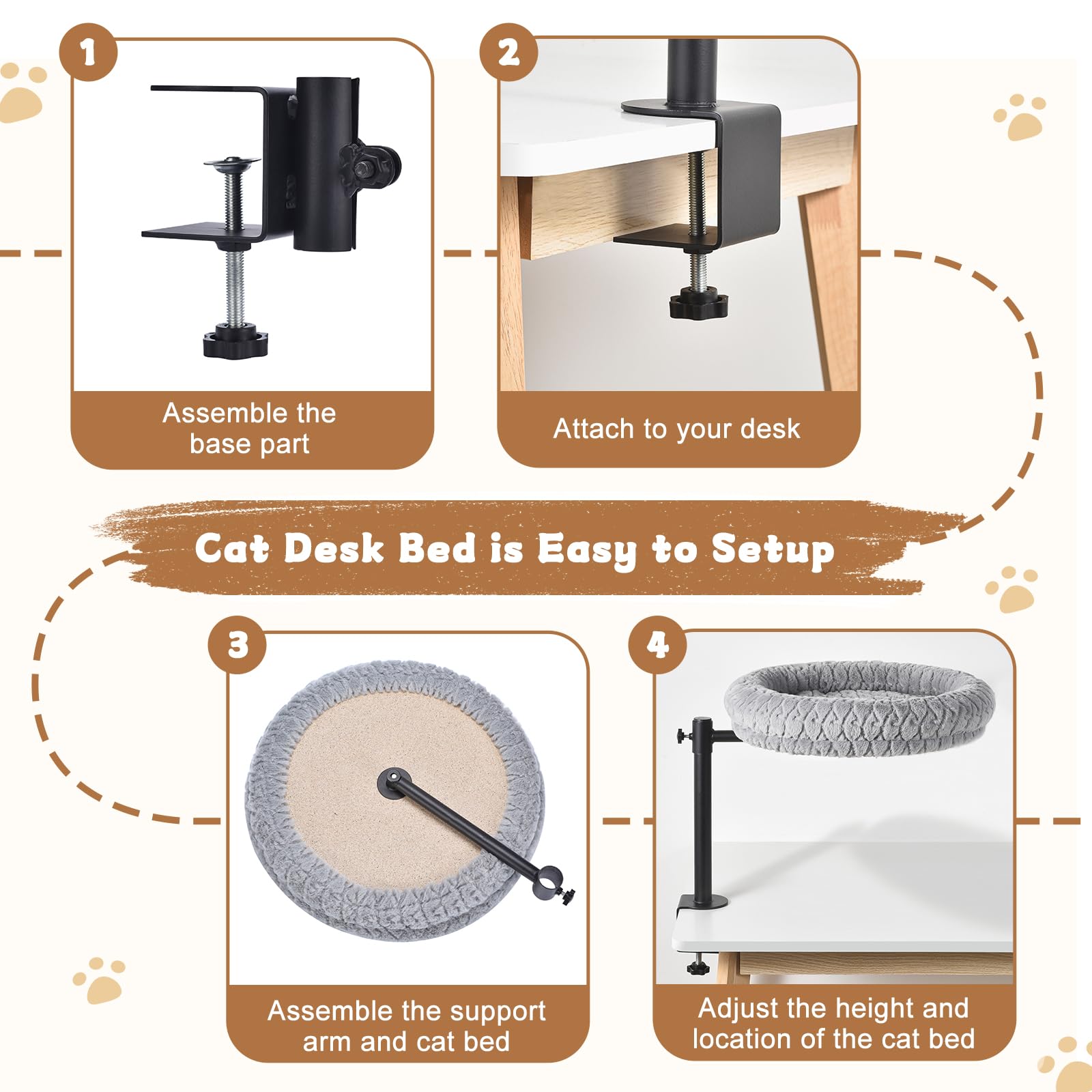 TGMVI estructura-metal-durable: soporte robusto para gatos de hasta 40 libras.