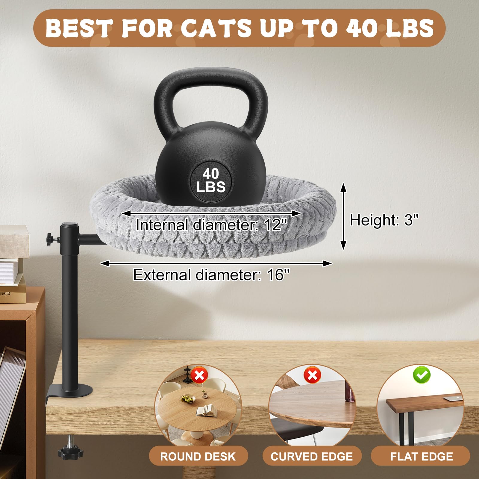 TGMVI material-pelo-artificial-suave: tacto agradable para el gato.