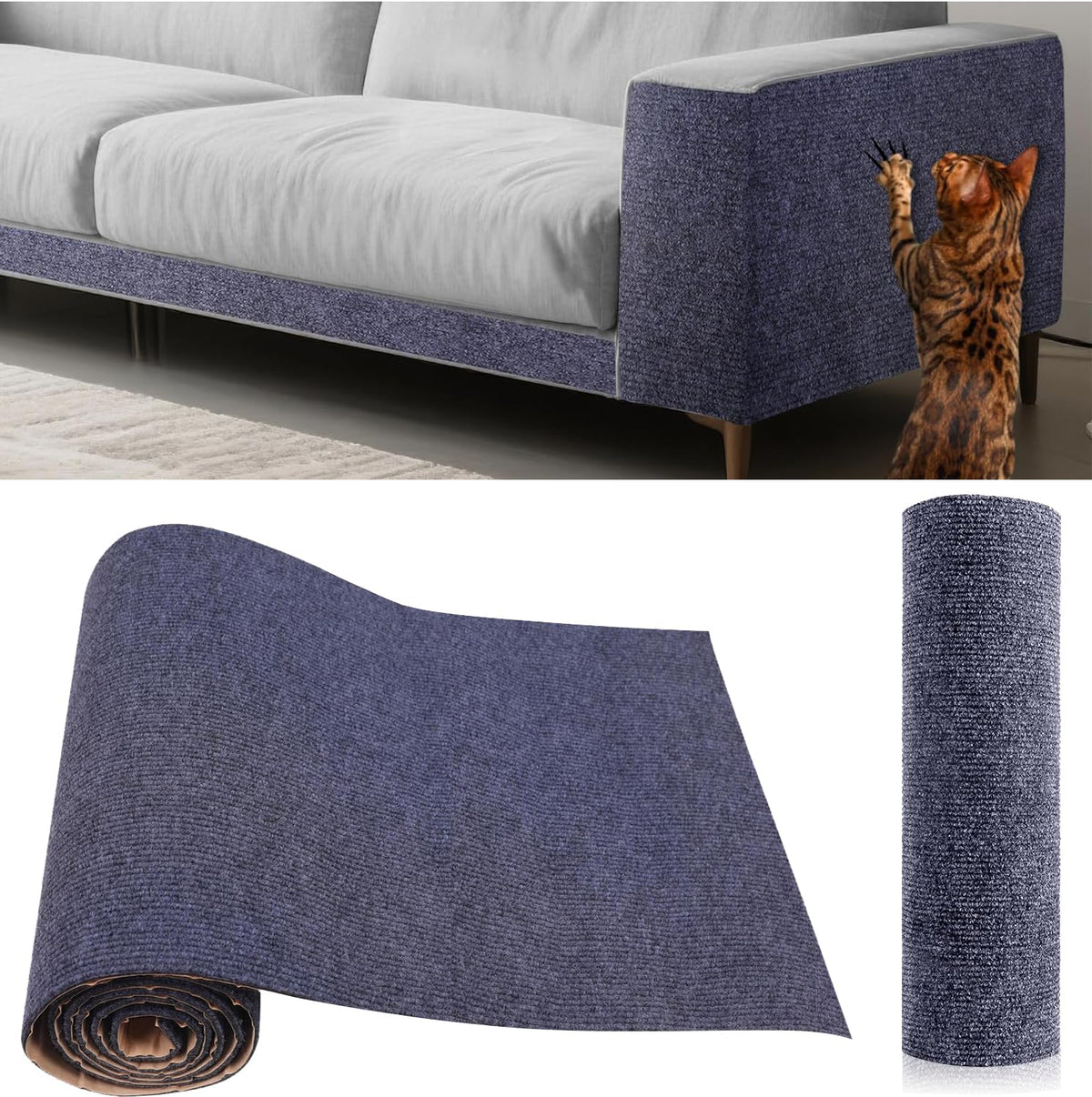 THAMIAO protector-muebles con adhesivo seguro evita arañazos del gato.