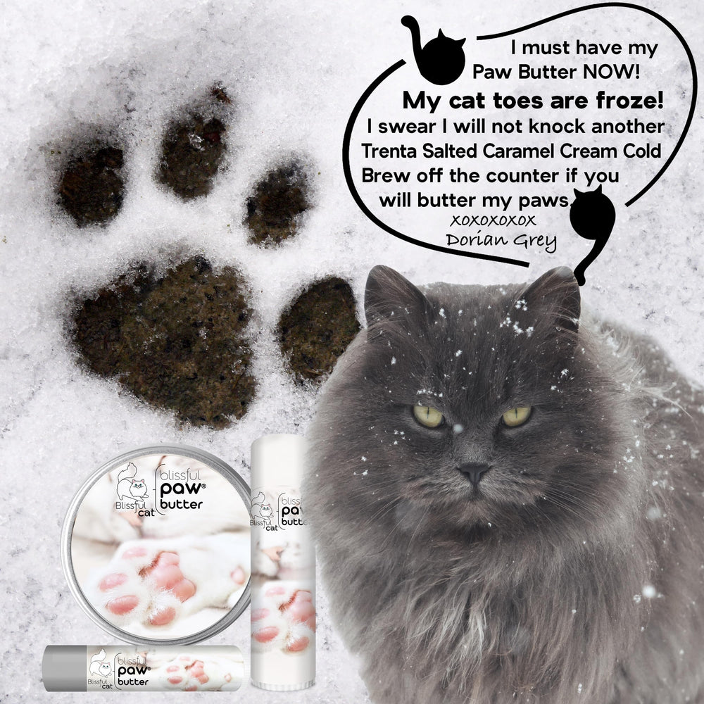 The Blissful Cat Paw Butter, aceites esenciales para absorción suave.