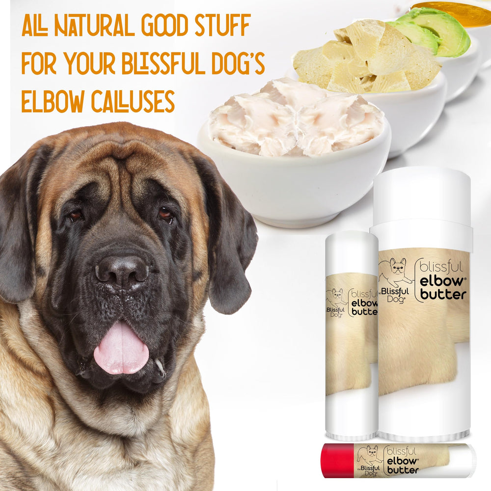 The Blissful Dog, manteca de karité y aceite de almendra en codo.