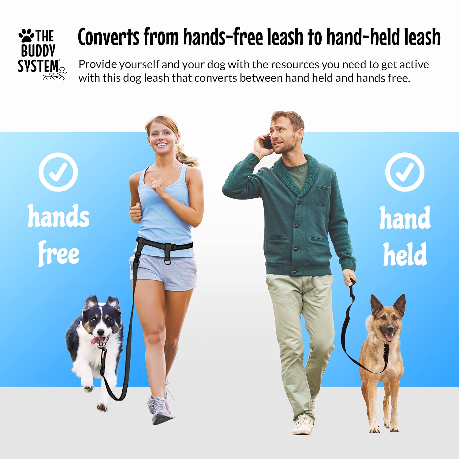 The Buddy System, perfecto para correr y entrenar perros activos.