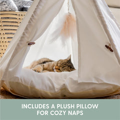 The Cat Ladies tepee entrada ajustable para privacidad adaptable