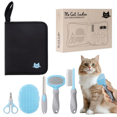 El kit The Cat Ladies completo para gatos, ideal para rutinas de cepillado suaves.