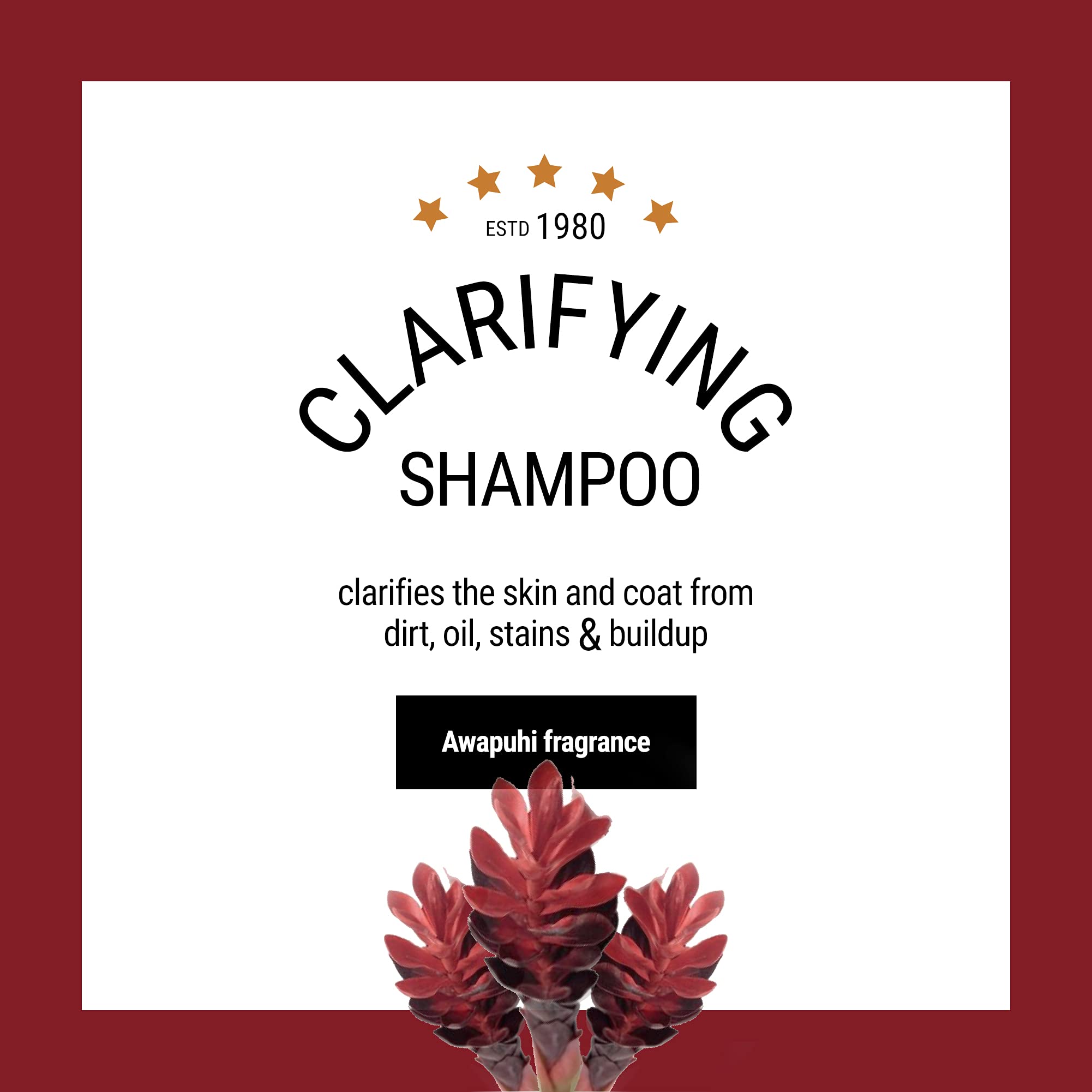 The Coat Handler Clarifying Dog Shampoo pelaje brillante tras lavado suave.