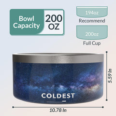 The Coldest Water acero inoxidable resistente para uso diario de mascotas