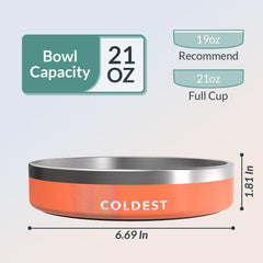 The Coldest Water Coldest Dog Bowl, diseño anti-derrame para comidas más limpias