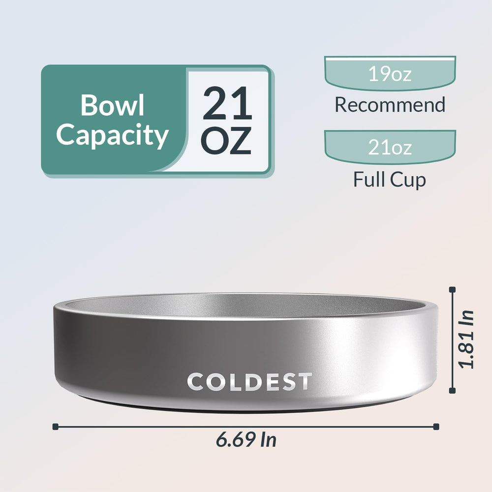 Coldest Dog Bowl a prueba de derrames para áreas de comida limpias