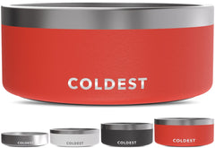 The Coldest Water cuenco perro insulado triple pared mantiene agua fresca