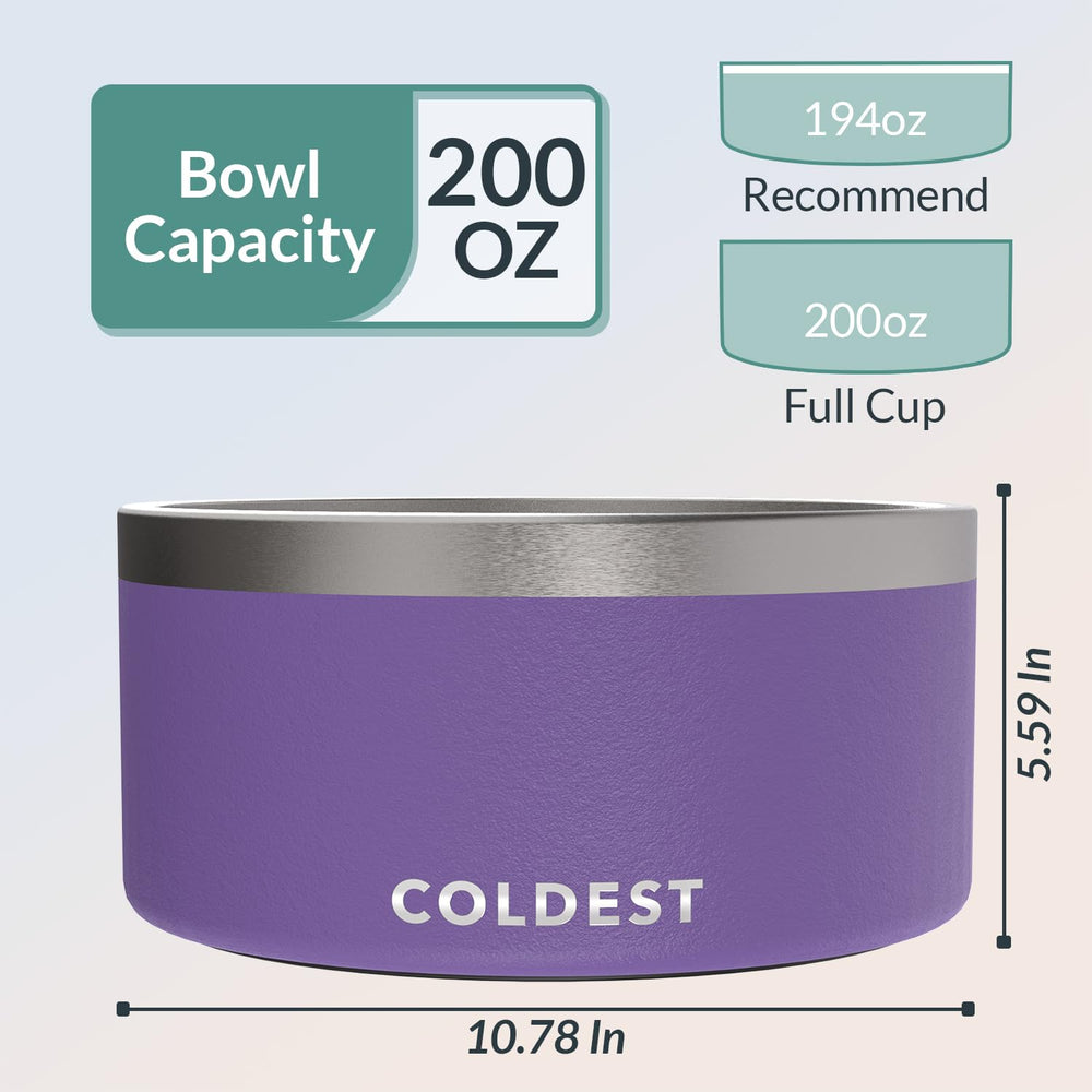Cuenco Coldest Water fácil de limpiar gracias a su acabado pulido.