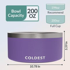 Cuenco Coldest Water fácil de limpiar gracias a su acabado pulido.