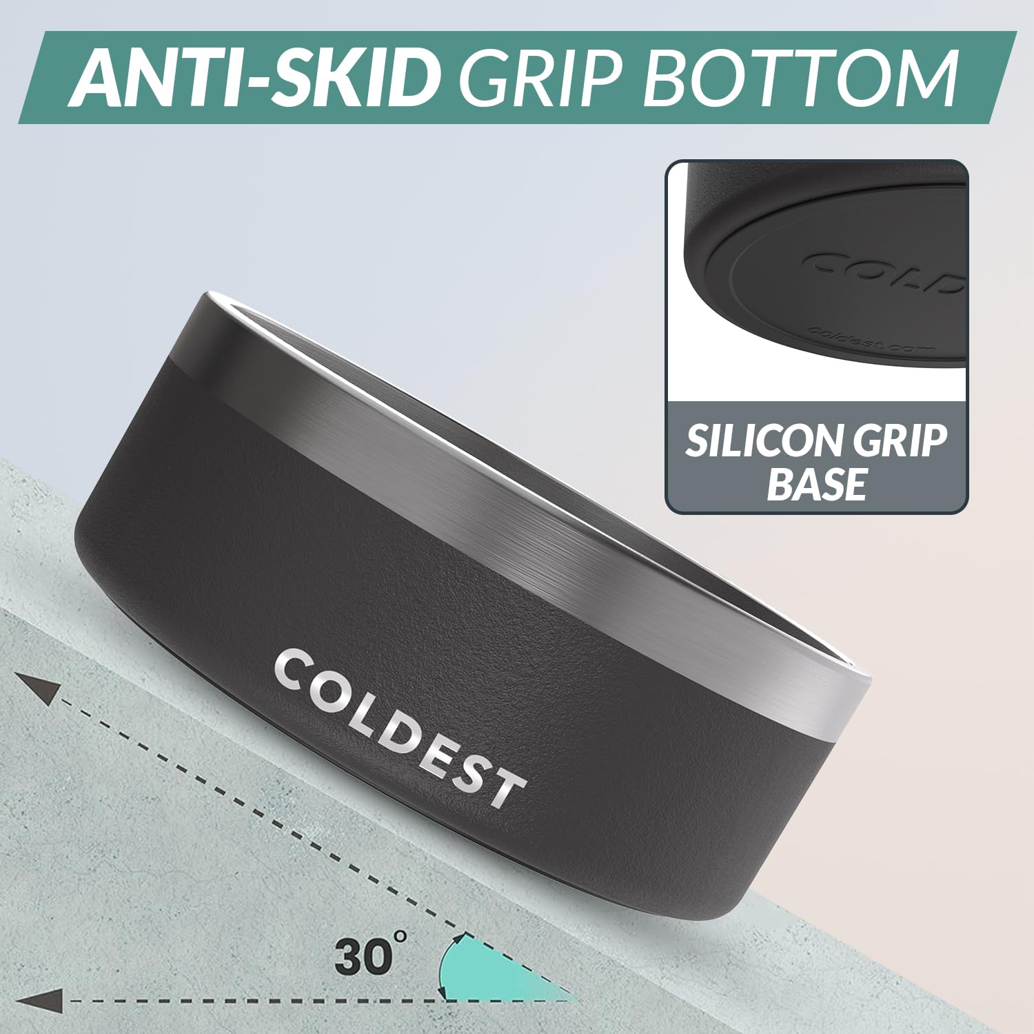 The Coldest Water base antideslizante para evitar derrames