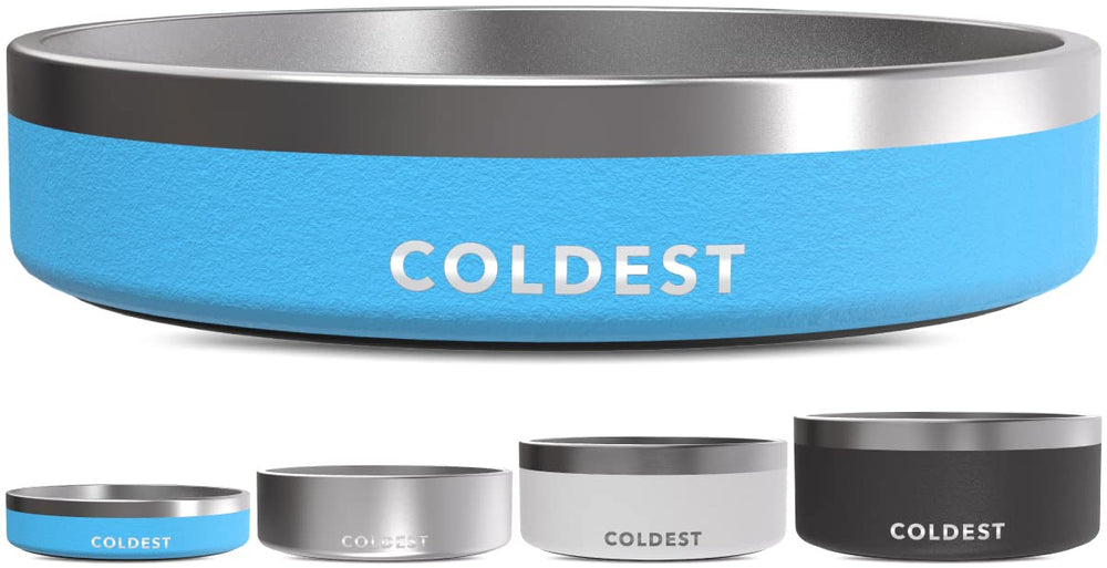 Coldest Water tazón para perro con aislamiento triple, ideal para mascotas activas.